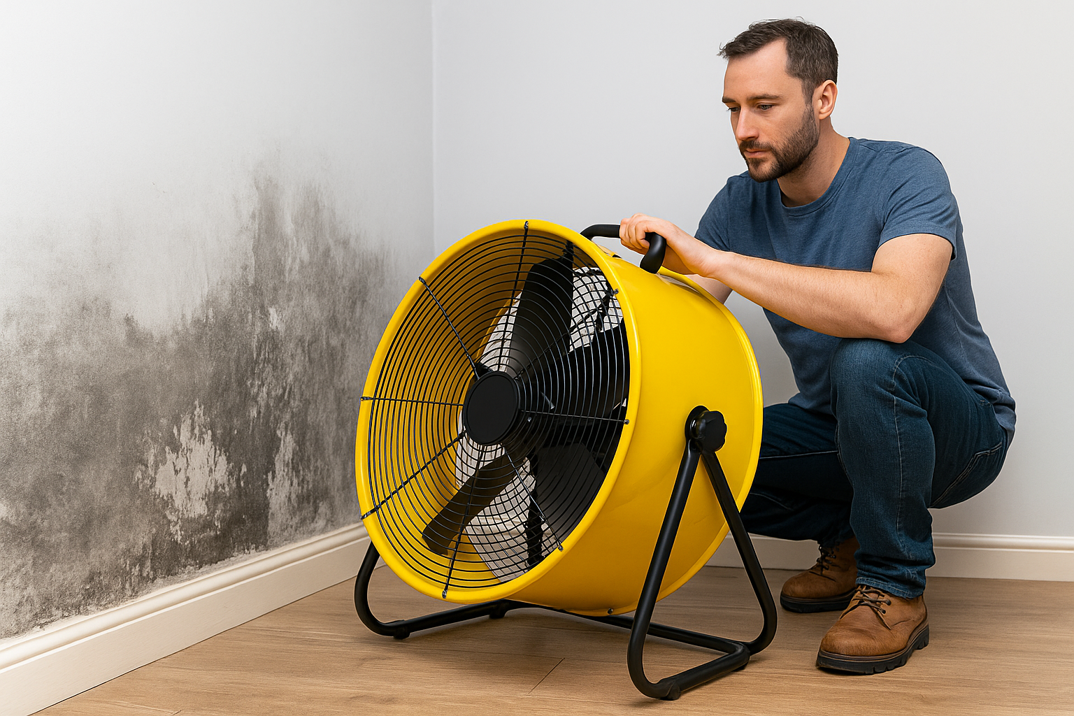 Fans and air movers ready to hire