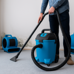 Carpet drying package vacum and fans