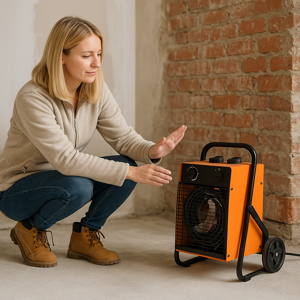 Heater hire and rental for heat and drying out